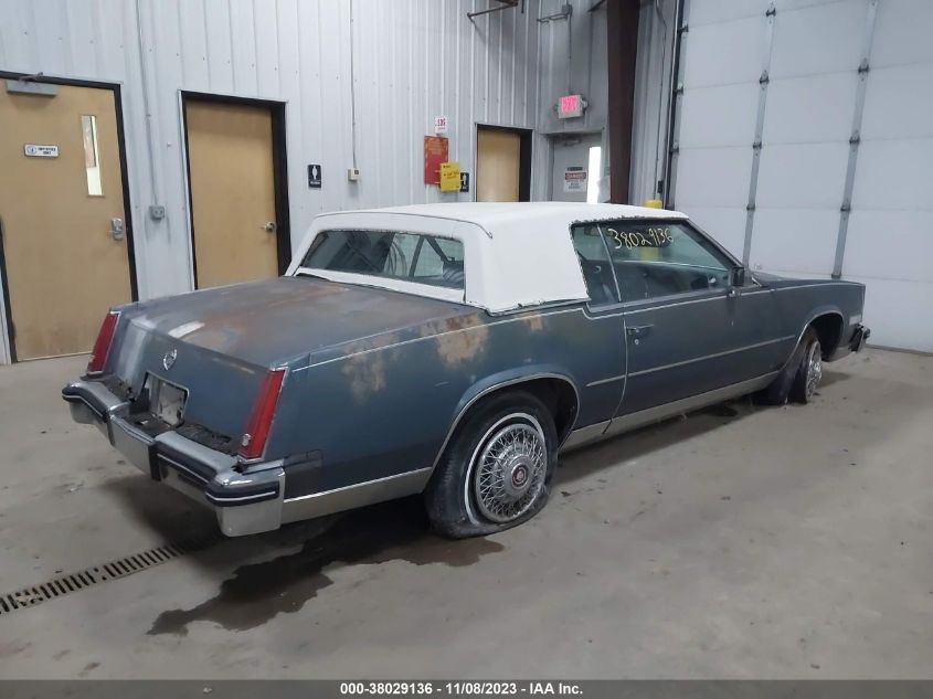 1G6AL578XEE652206 1984 Cadillac Eldorado