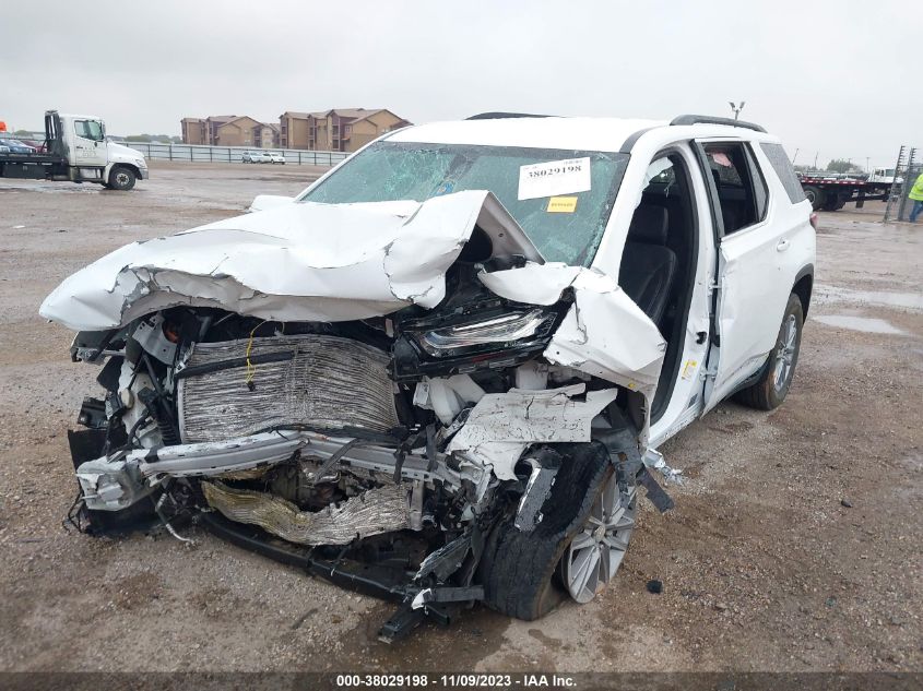 2022 Chevrolet Traverse Fwd Lt Leather VIN: 1GNERHKW8NJ147140 Lot: 38029198