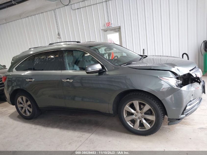 2014 Acura Mdx Advance Pkg VIN: 5FRYD4H83EB015043 Lot: 38029453