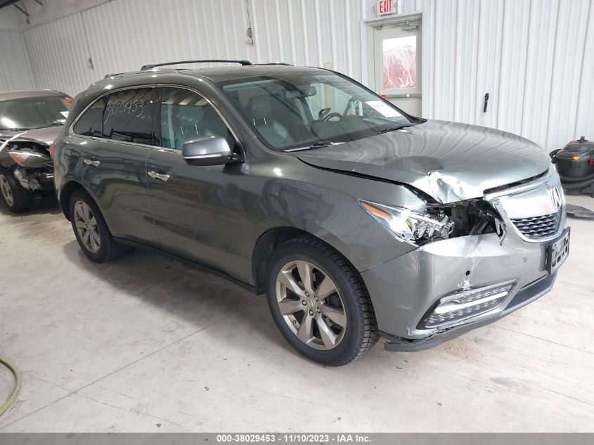 2014 Acura Mdx Advance Pkg VIN: 5FRYD4H83EB015043 Lot: 38029453