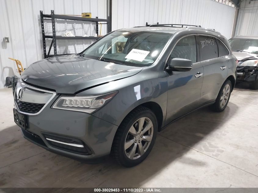 2014 Acura Mdx Advance Pkg VIN: 5FRYD4H83EB015043 Lot: 38029453