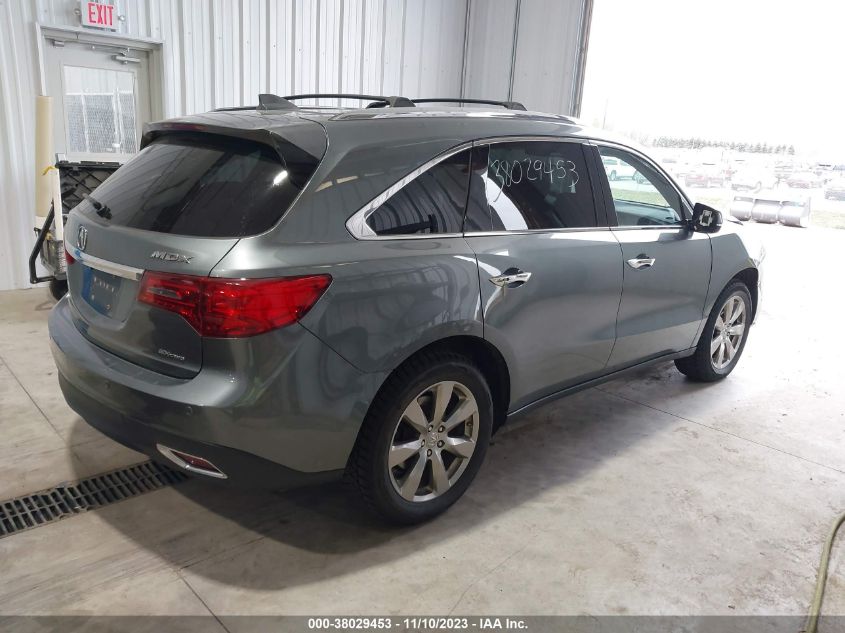 2014 Acura Mdx Advance Pkg VIN: 5FRYD4H83EB015043 Lot: 38029453