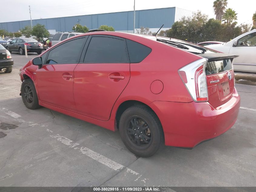 2012 Toyota Prius Two VIN: JTDKN3DU1C1522515 Lot: 38029815