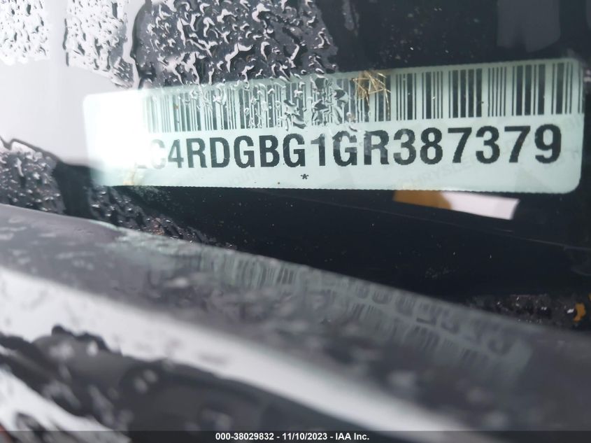 2016 Dodge Grand Caravan Se VIN: 2C4RDGBG1GR387379 Lot: 38029832