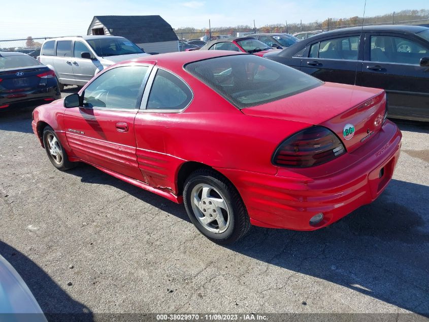 1999 Pontiac Grand Am Se1 VIN: 1G2NE12T0XM907939 Lot: 38029970