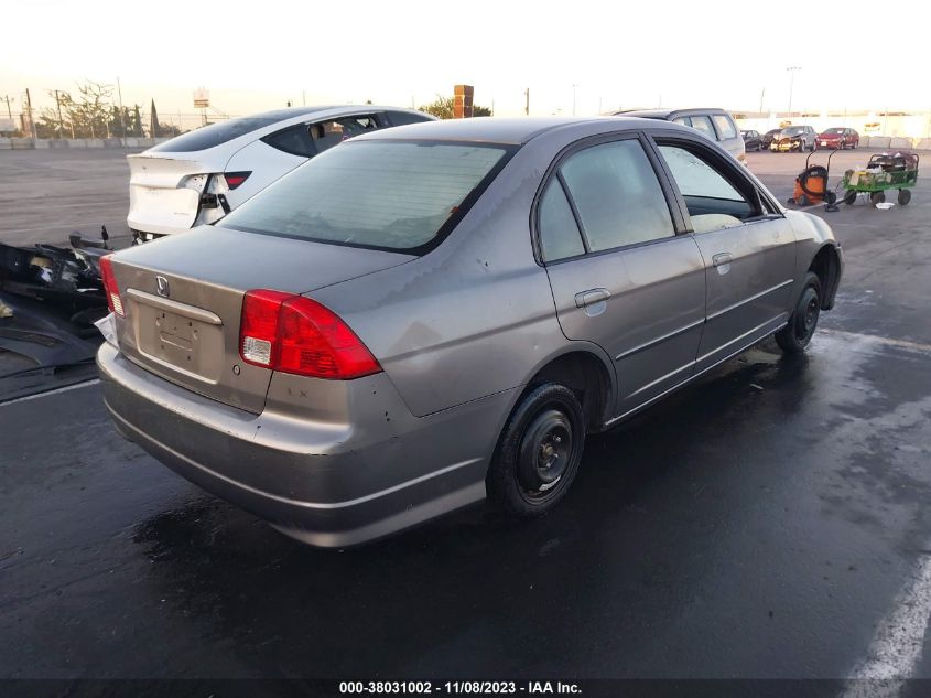 2004 Honda Civic Lx VIN: 2HGES16574H514522 Lot: 38031002