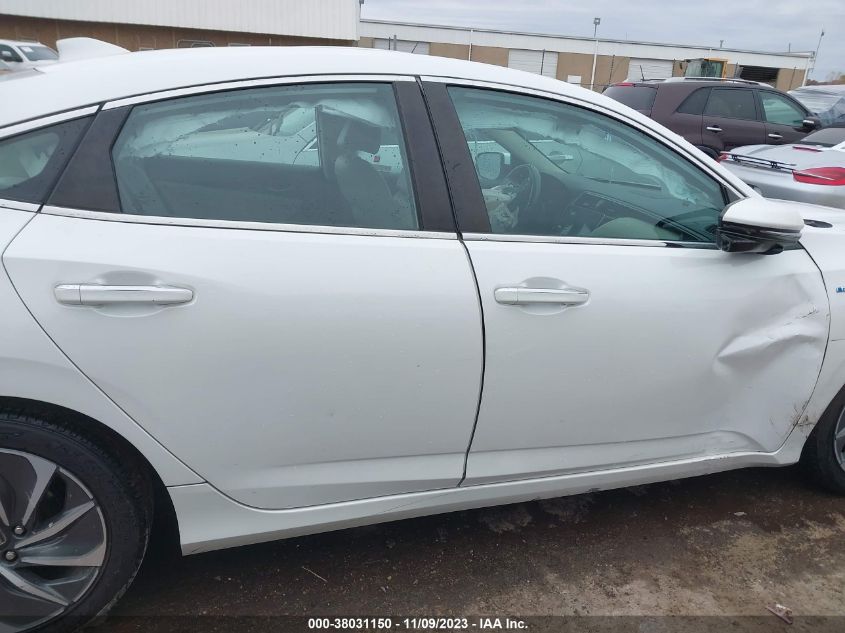 2019 Honda Insight Touring VIN: 19XZE4F96KE033696 Lot: 38031150