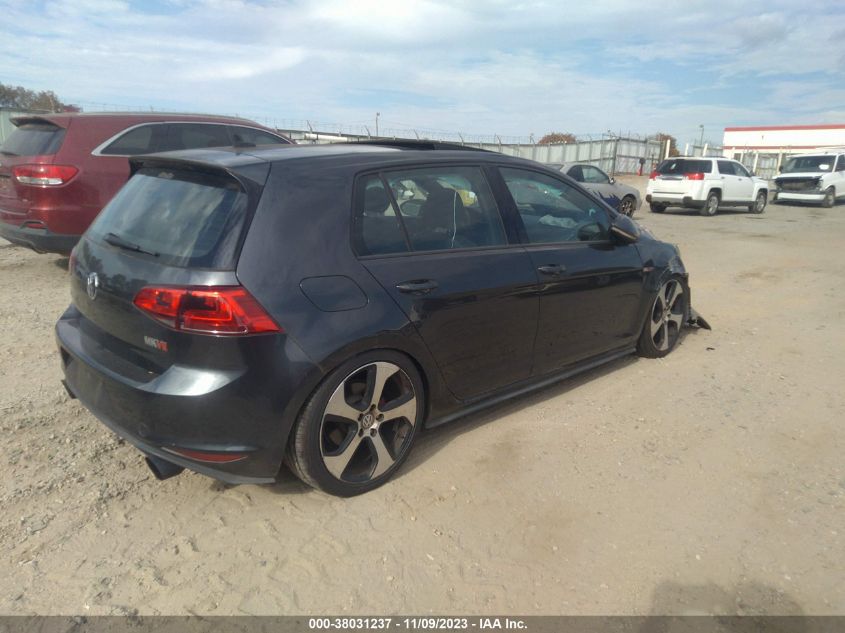 2015 Volkswagen Golf Gti 2.0T Se 4-Door VIN: 3VW5T7AU2FM045239 Lot: 38031237