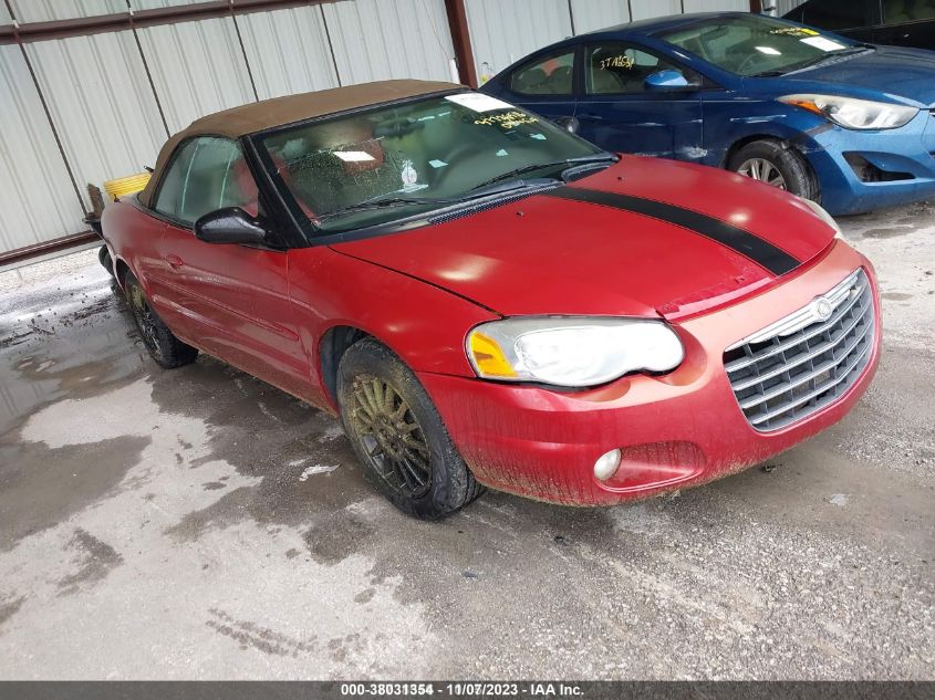 2005 Chrysler Sebring Touring VIN: 1C3EL55R85M665826 Lot: 38031354