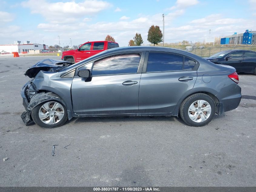 2013 Honda Civic Lx VIN: 19XFB2F51DE035470 Lot: 38031787