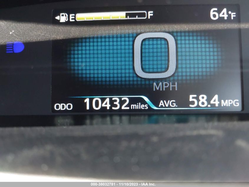 2022 Toyota Prius L VIN: JTDKAMFU7N3186276 Lot: 38032781