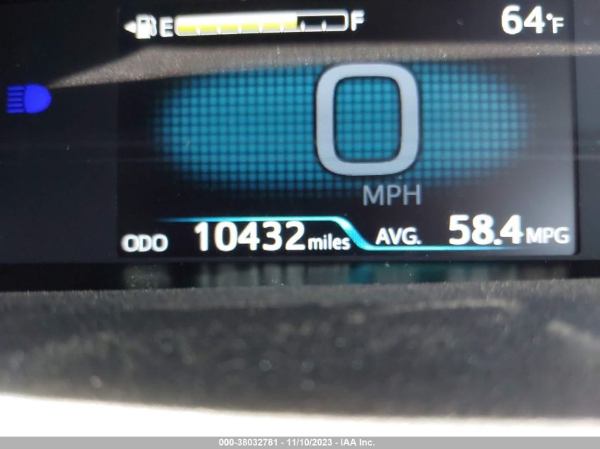 2022 Toyota Prius L VIN: JTDKAMFU7N3186276 Lot: 38032781