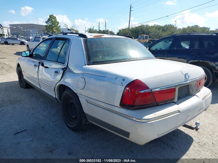 2001 Mercury Grand Marquis Gs VIN: 2MEFM74W31X649458 Lot: 38033182