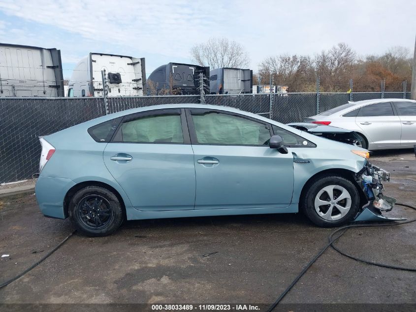 2014 Toyota Prius Four VIN: JTDKN3DU8E1738526 Lot: 38033489