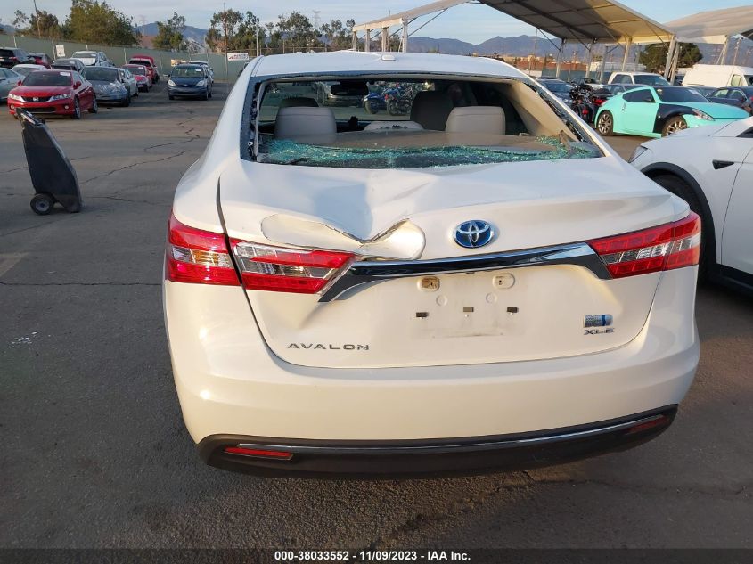 2014 Toyota Avalon Hybrid Xle Touring VIN: 4T1BD1EB1EU030181 Lot: 38033552