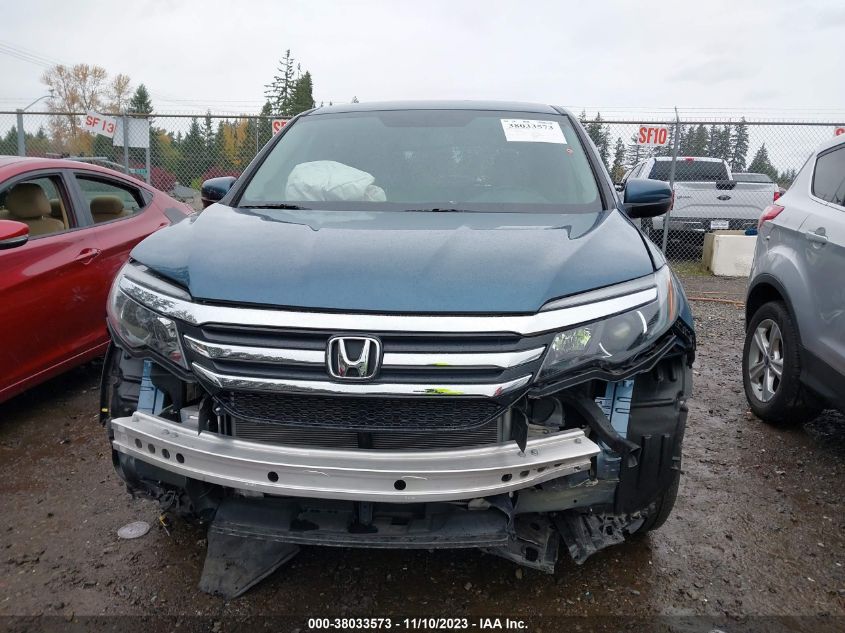 2016 Honda Pilot Ex-L VIN: 5FNYF6H86GB114661 Lot: 38033573