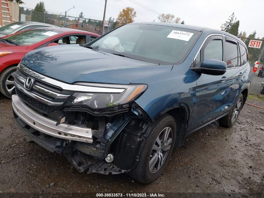 2016 Honda Pilot Ex-L VIN: 5FNYF6H86GB114661 Lot: 38033573