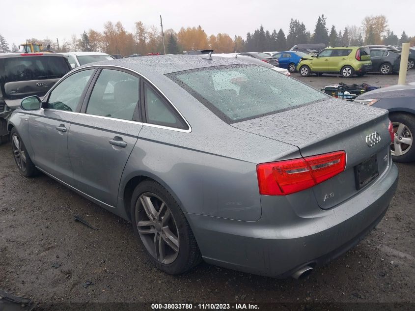 2012 Audi A6 3.0 Premium VIN: WAUGGAFC2CN118833 Lot: 38033780