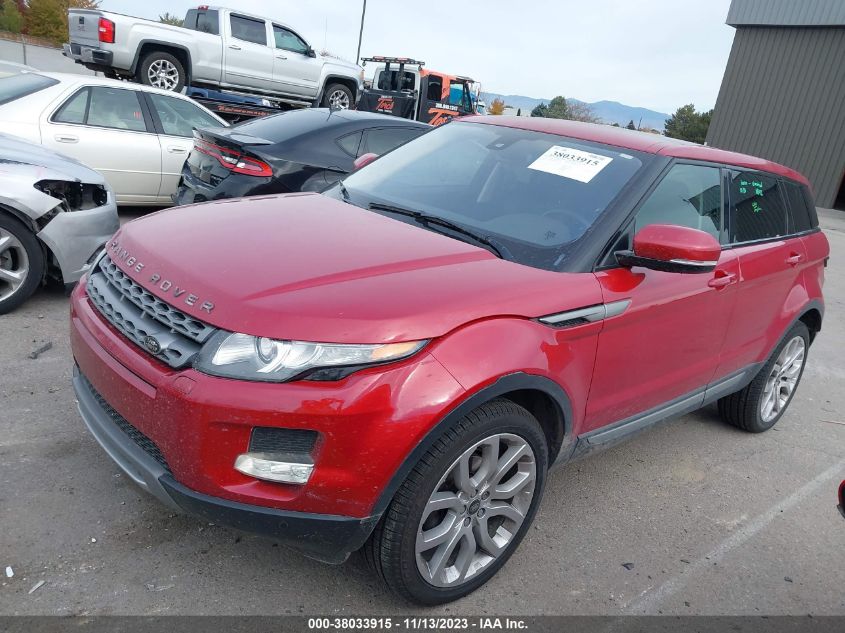 2013 Land Rover Range Rover Evoque Pure VIN: SALVP2BG0DH756337 Lot: 38033915