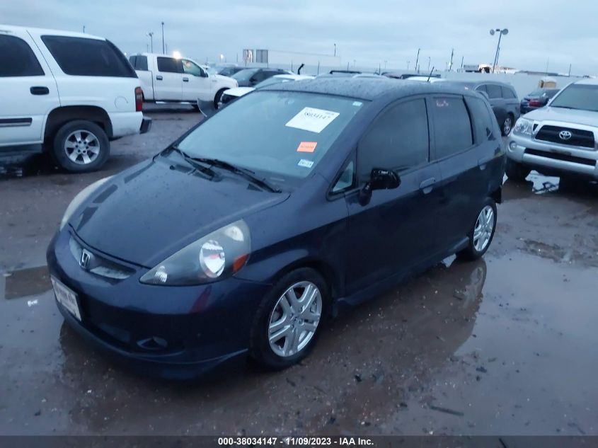 2008 Honda Fit Sport VIN: JHMGD38628S064391 Lot: 38034147