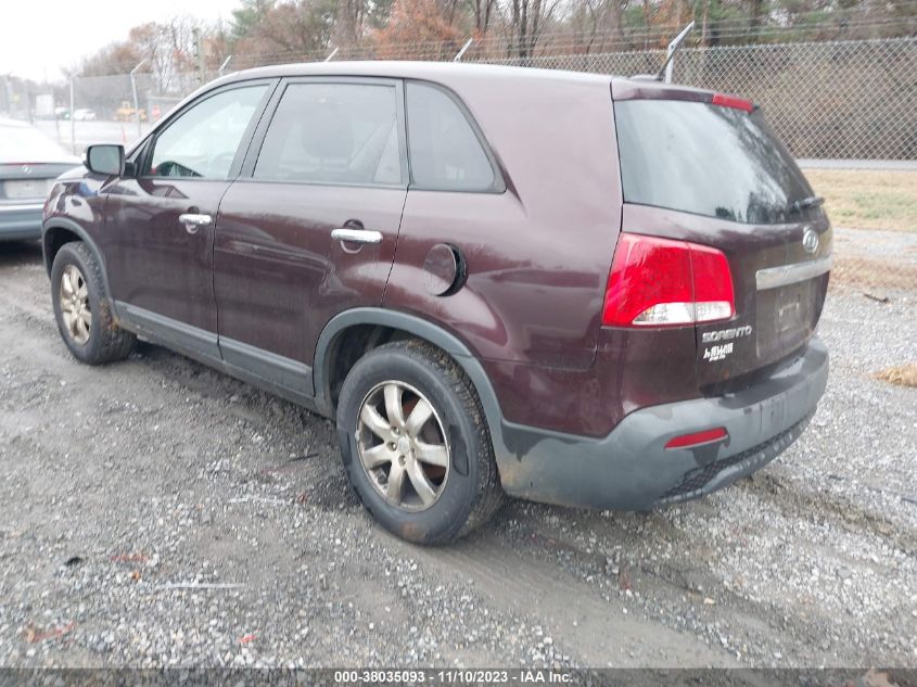 2011 Kia Sorento Lx VIN: 5XYKT3A15BG048440 Lot: 38035093