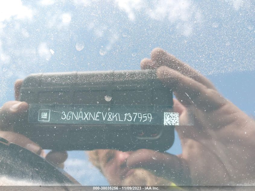 2019 Chevrolet Equinox Premier VIN: 3GNAXNEV8KL137959 Lot: 38035256