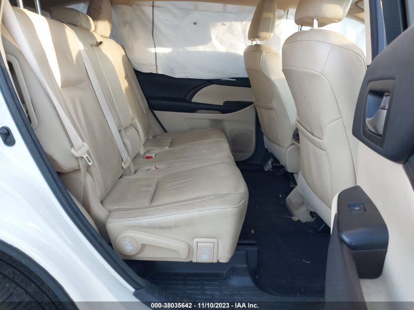 2015 Toyota Highlander Xle V6 VIN: 5TDJKRFHXFS159839 Lot: 38035642