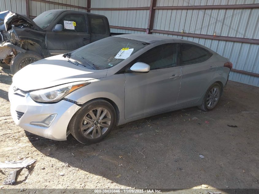 2014 Hyundai Elantra Se VIN: 5NPDH4AE8EH485509 Lot: 38035846