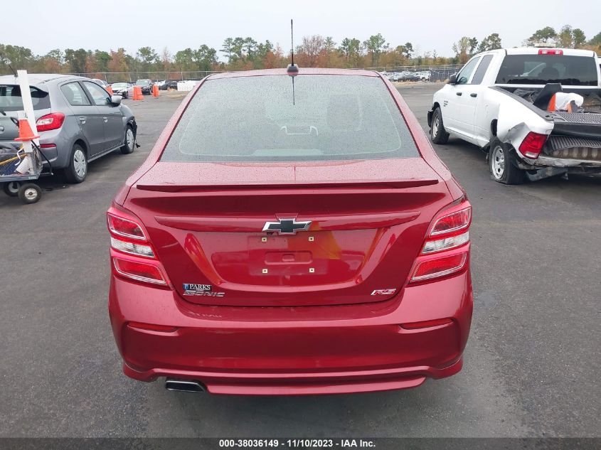 2019 Chevrolet Sonic Lt VIN: 1G1JD5SB3K4106029 Lot: 38036149