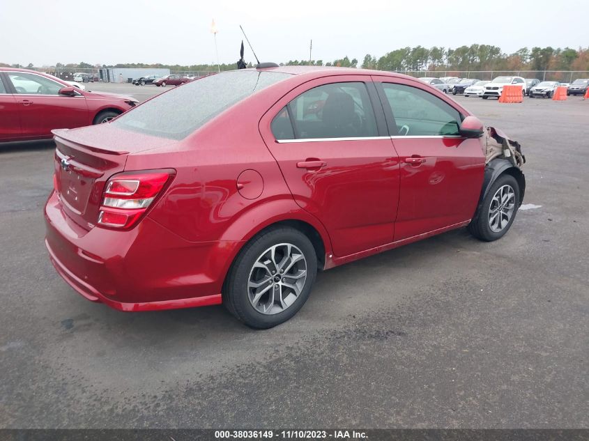 2019 Chevrolet Sonic Lt VIN: 1G1JD5SB3K4106029 Lot: 38036149