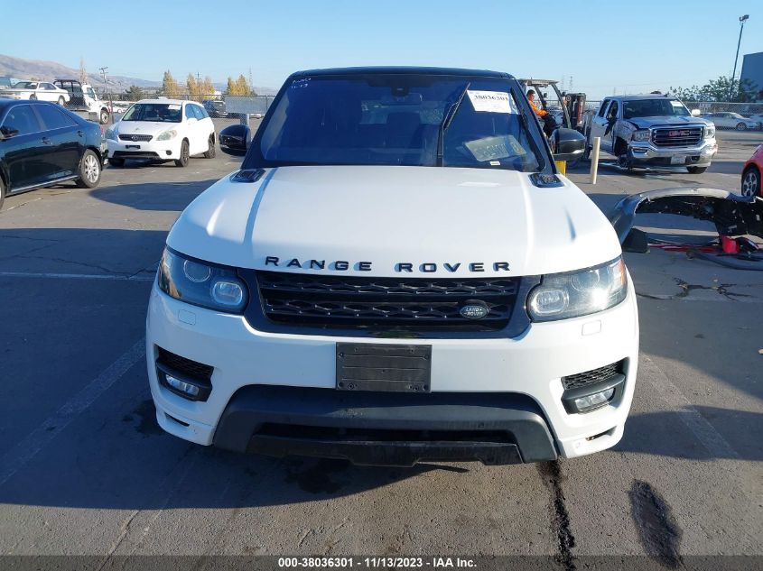 2016 Land Rover Range Rover Sport 3.0L V6 Supercharged Hse VIN: SALWS2VFXGA549361 Lot: 38036301