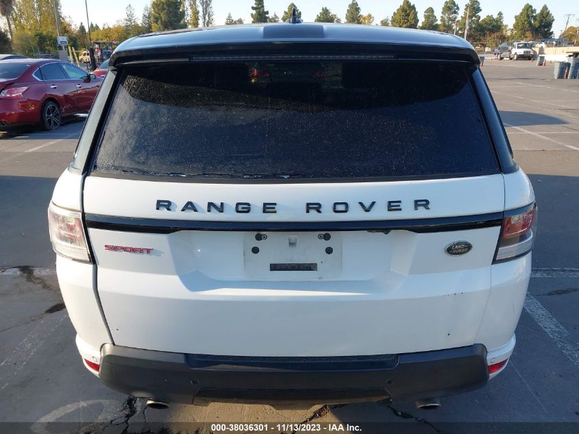 2016 Land Rover Range Rover Sport 3.0L V6 Supercharged Hse VIN: SALWS2VFXGA549361 Lot: 38036301