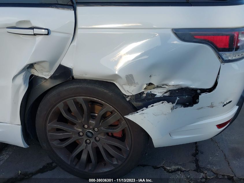 2016 Land Rover Range Rover Sport 3.0L V6 Supercharged Hse VIN: SALWS2VFXGA549361 Lot: 38036301