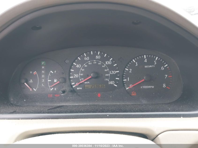 2000 Toyota Camry Solara Se/Sle VIN: 2T1CF22P4YC390524 Lot: 38036384