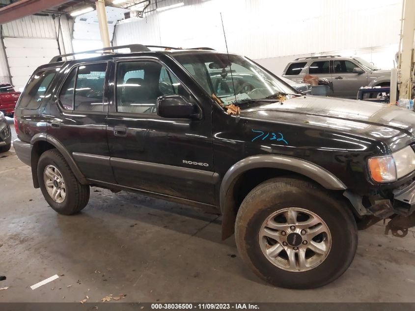 2003 Isuzu Rodeo S 3.2L V6 VIN: 4S2DM58W334309247 Lot: 38036500