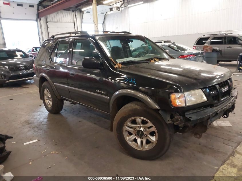 2003 Isuzu Rodeo S 3.2L V6 VIN: 4S2DM58W334309247 Lot: 38036500