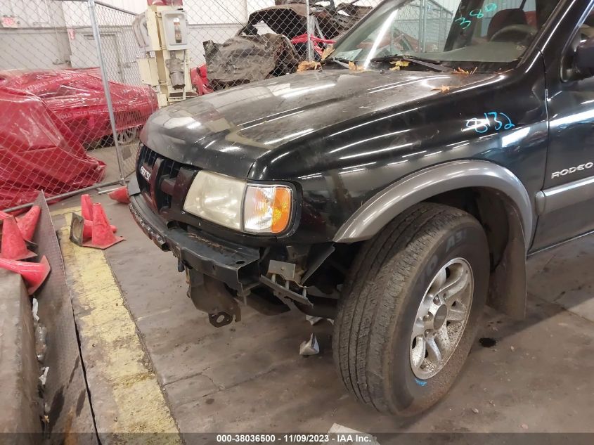 2003 Isuzu Rodeo S 3.2L V6 VIN: 4S2DM58W334309247 Lot: 38036500