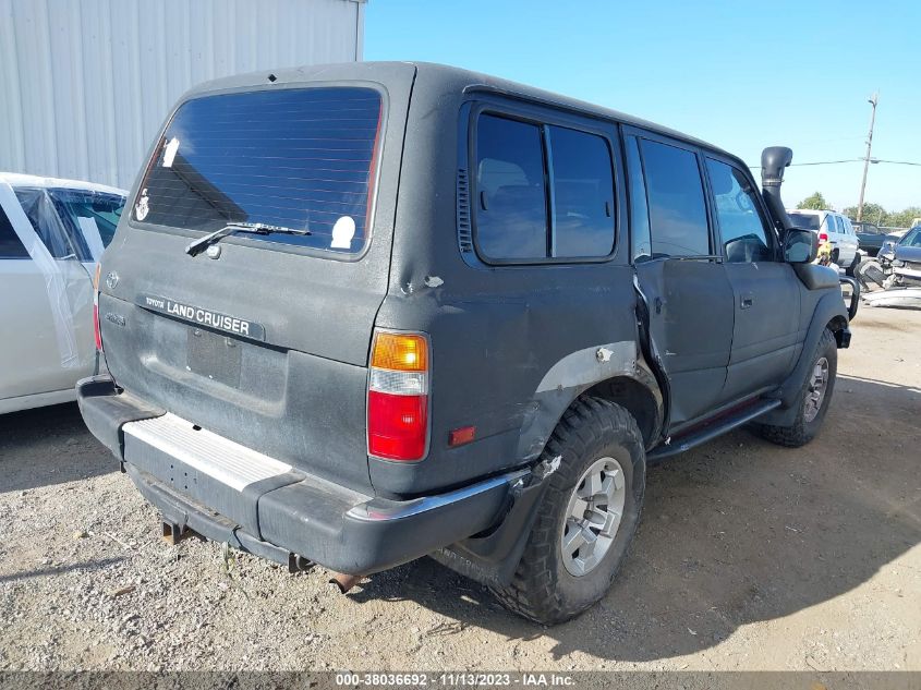 1991 Toyota Land Cruiser Fj80 VIN: JT3FJ80W8M0005015 Lot: 38036692