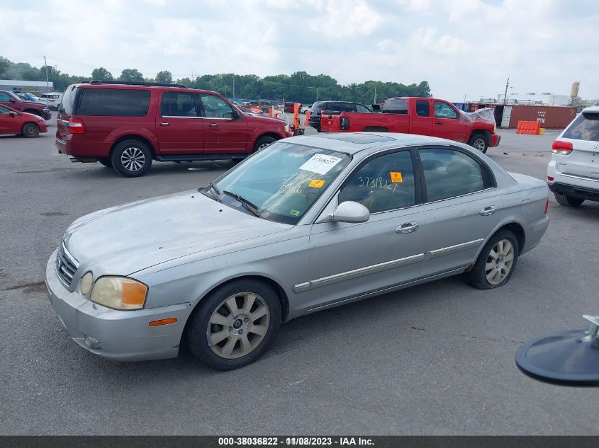 2004 Kia Optima Ex V6/Lx V6 VIN: KNAGD128945366508 Lot: 38036822