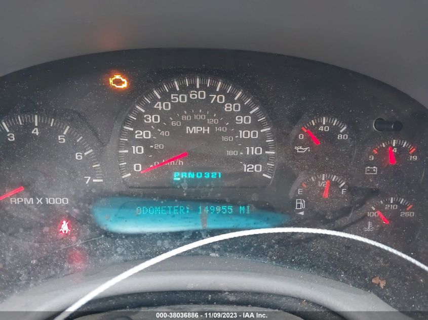 2005 Chevrolet Trailblazer Lt VIN: 1GNET16S156163828 Lot: 38036886