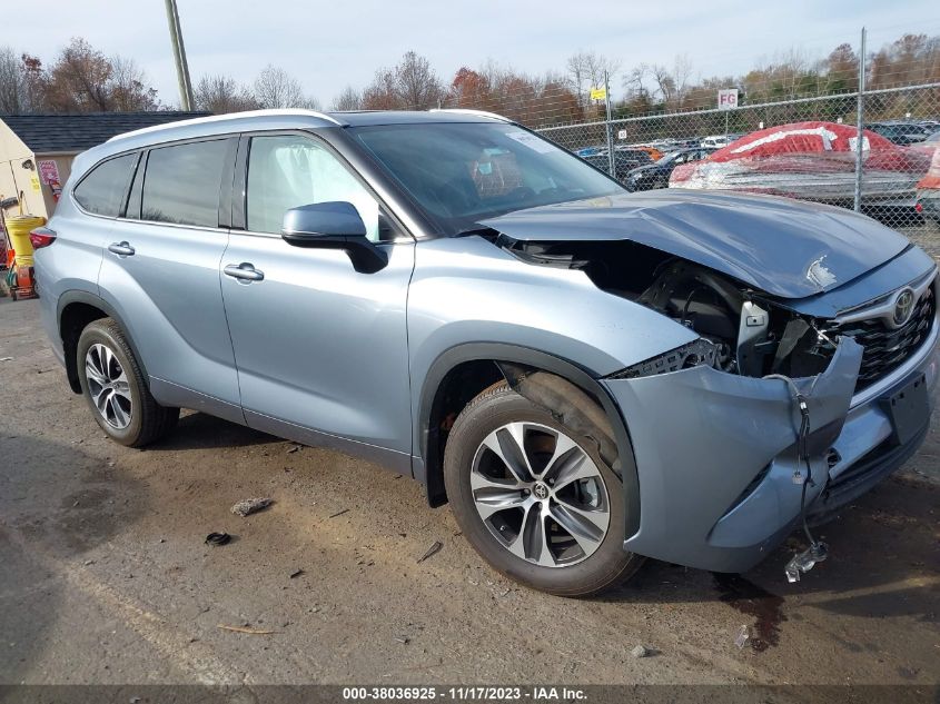 2022 Toyota Highlander Xle VIN: 5TDHZRBH6NS214835 Lot: 38036925