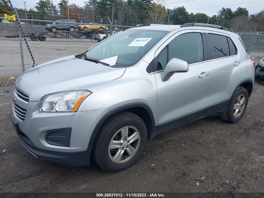 2016 Chevrolet Trax Lt VIN: KL7CJPSB8GB647176 Lot: 38037012