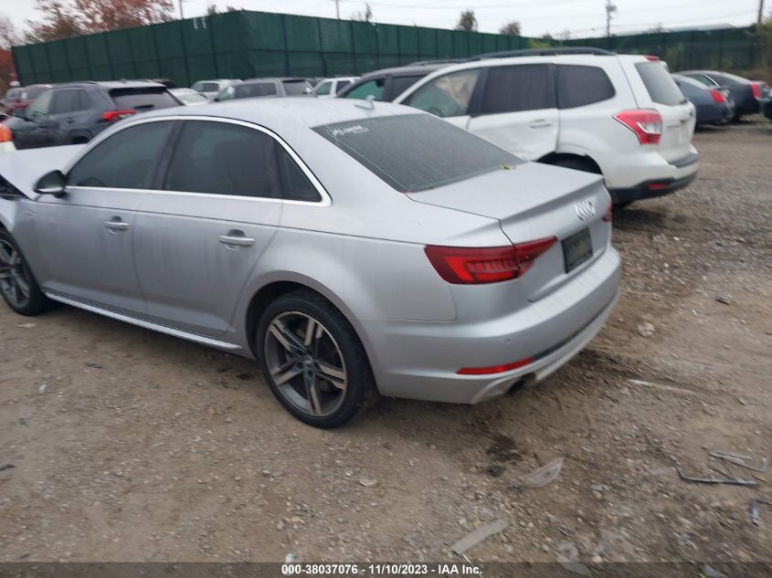 2018 Audi A4 Premium Plus VIN: WAUENAF44JA181054 Lot: 38037076