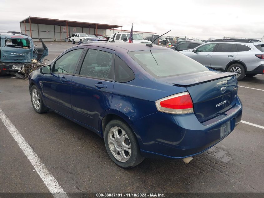 2008 Ford Focus Se/Ses VIN: 1FAHP35N88W202698 Lot: 38037191