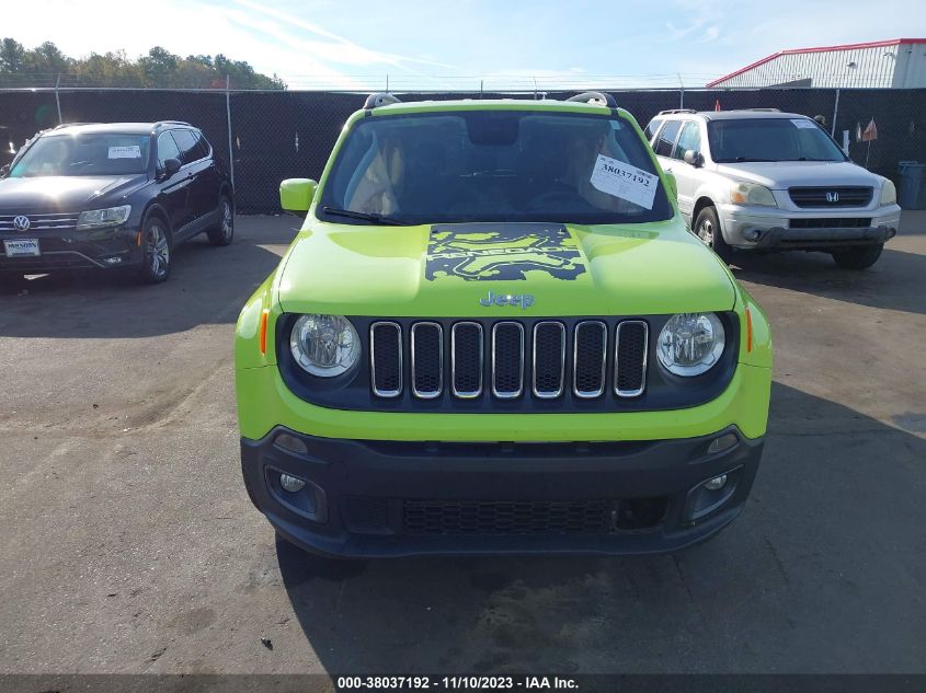 2018 Jeep Renegade Latitude VIN: ZACCJABB3JPJ61630 Lot: 38037192