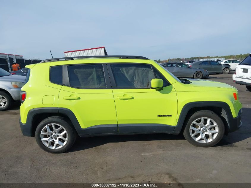 2018 Jeep Renegade Latitude VIN: ZACCJABB3JPJ61630 Lot: 38037192