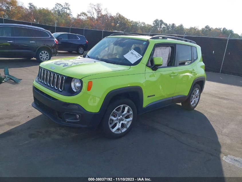 2018 Jeep Renegade Latitude VIN: ZACCJABB3JPJ61630 Lot: 38037192