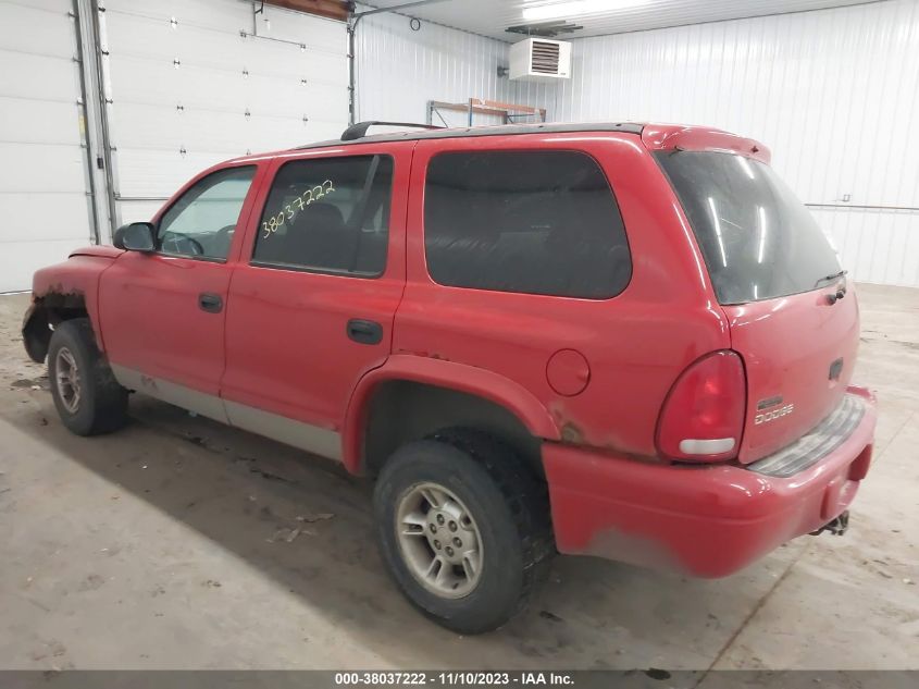 1998 Dodge Durango VIN: 1B4HS28Y0WF187617 Lot: 38037222