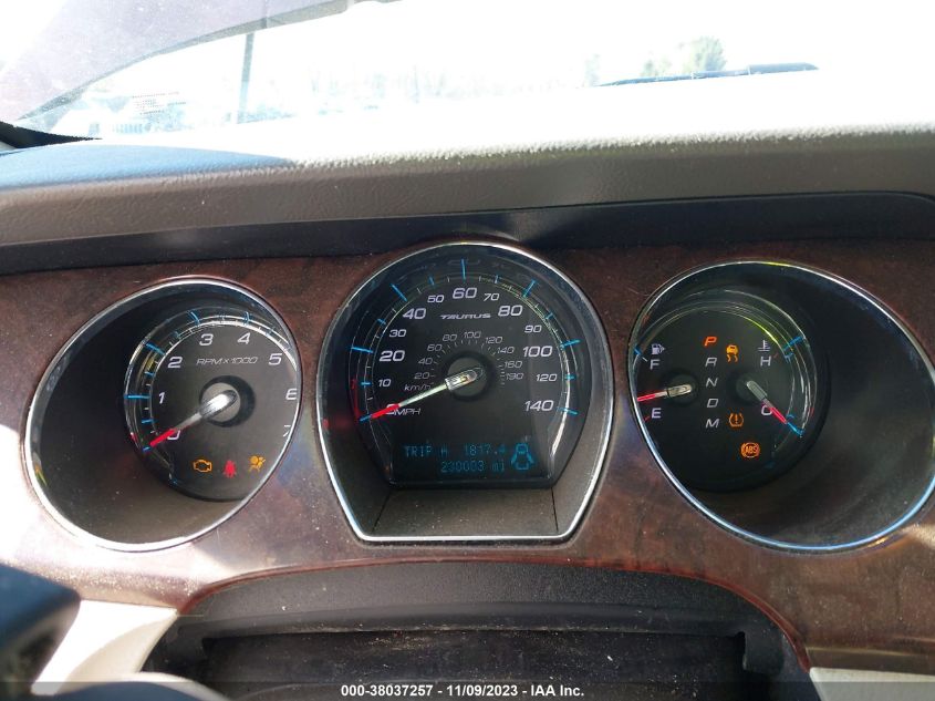 2012 Ford Taurus Sel VIN: 1FAHP2HW8CG138700 Lot: 38037257