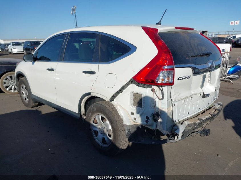 2015 Honda Cr-V Lx VIN: 5J6RM3H35FL022959 Lot: 38037549